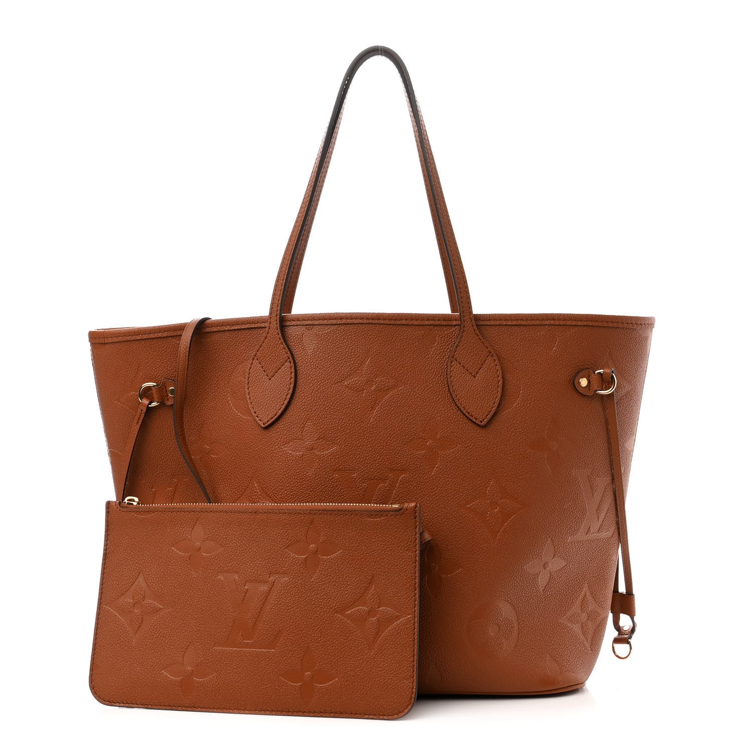 Louis Vuitton Empreinte Monogram Giant Neverfull MM Cognac 1 of 9
