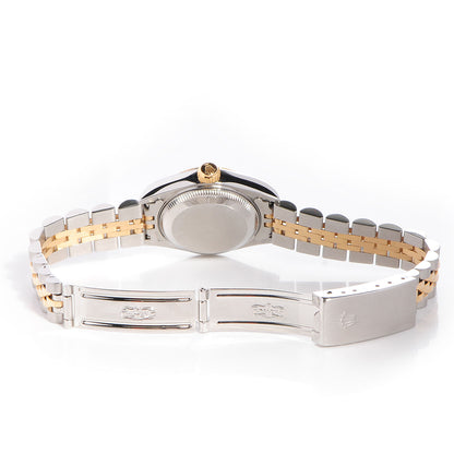 Rolex Stainless Steel 18K Yellow Gold Diamond 26mm Oyster Perpetual Datejust Watch Champagne 79173 5 of 8