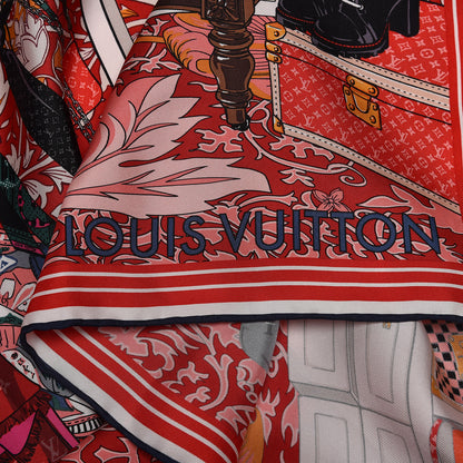 Louis Vuitton Silk Prive Square Scarf Beige 6 of 6
