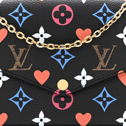 Louis Vuitton Game On Felicie Chain Wallet Black 8 of 11