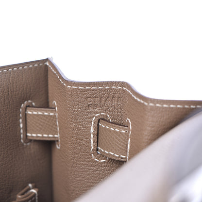 Hermes Epsom Kelly Sellier 32 Etoupe 13 of 40