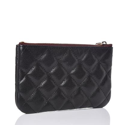 Chanel Caviar Quilted Small Cosmetic Case Black 3 of 8
