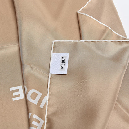 Burberry Silk Horseferry Print Scarf Archive Beige 5 of 5