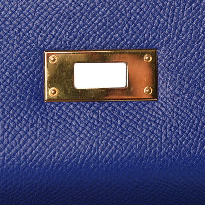 Hermes Epsom Kelly Sellier 28 Bleu Electrique 30 of 33