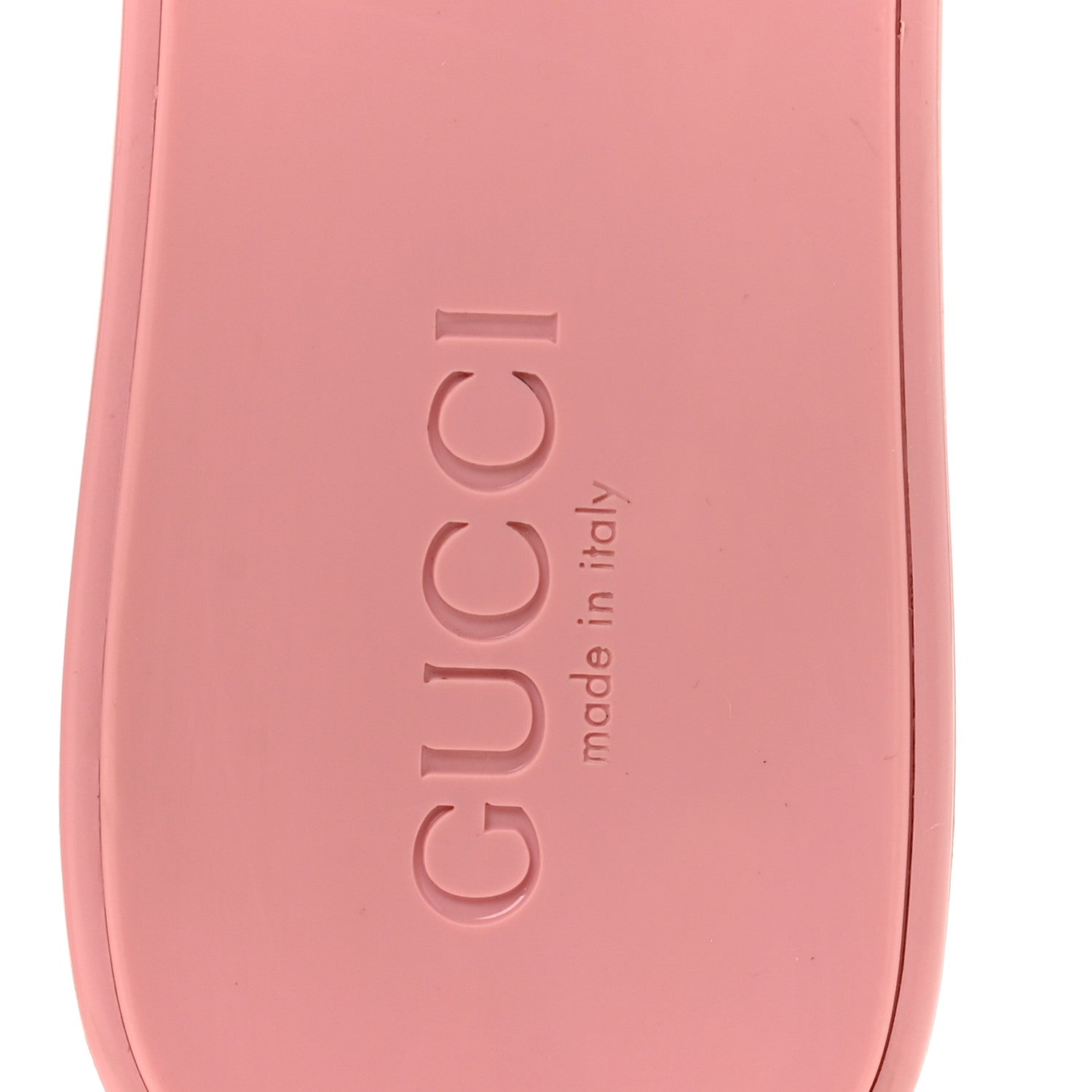 Gucci Rubber Gucci Logo Womens Platform 20/60mm Slide Sandals 38 Wild Rose 7 of 10