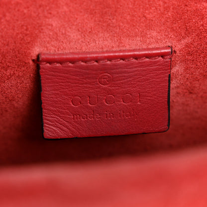 Gucci GG Supreme Monogram Suede Mini Dionysus Shoulder Bag Beige Ebony Vulcanic Red 6 of 14