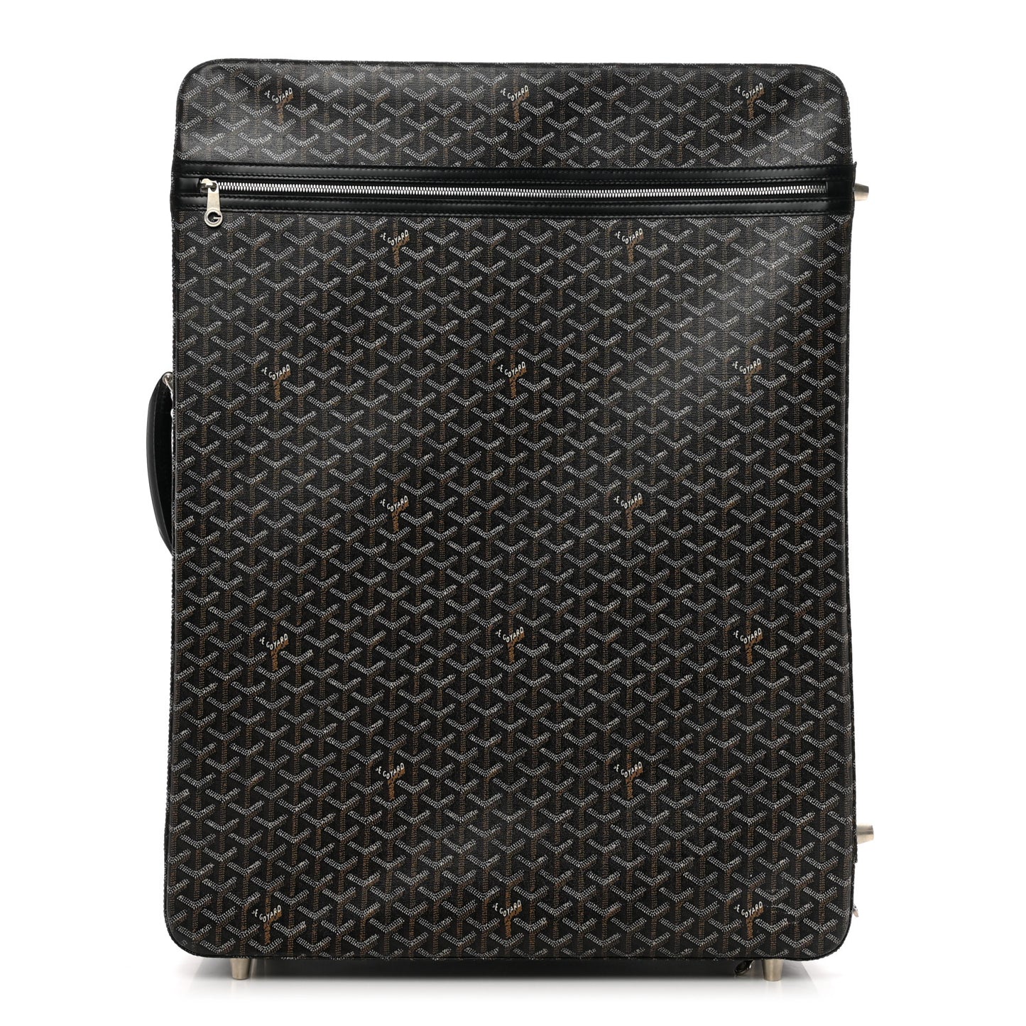 Goyardine Trolley Rolling Suitcase MM Black