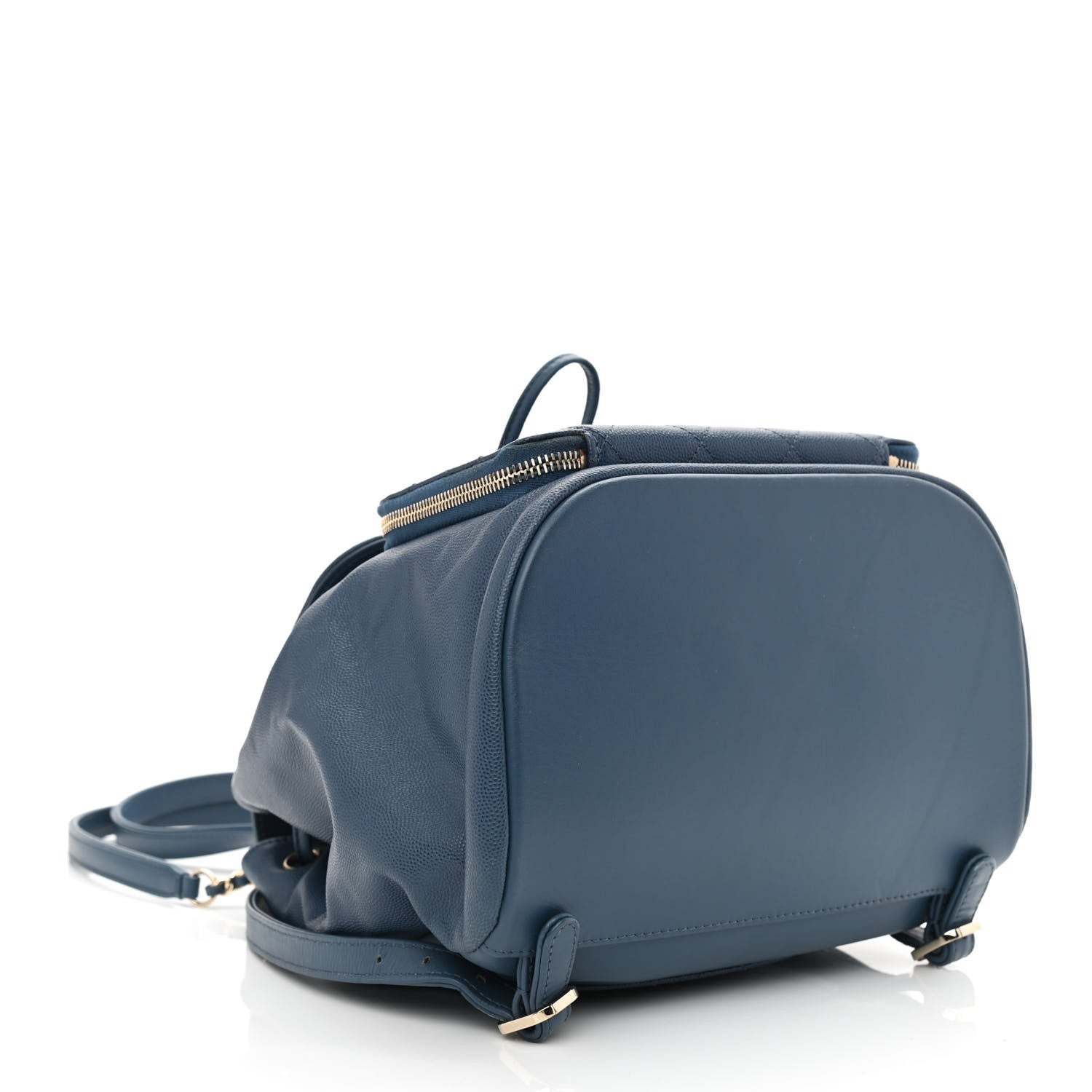 Chanel Caviar Quilted Business Affinity Backpack Blue 4 of 10
