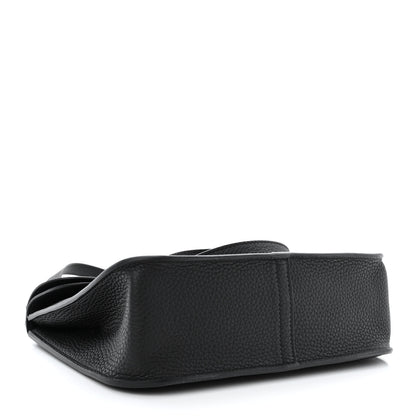 Hermes Taurillon Clemence Halzan 25 Black 4 of 10