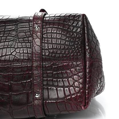 Gucci Crocodile Shoulder Bag Red 7 of 9