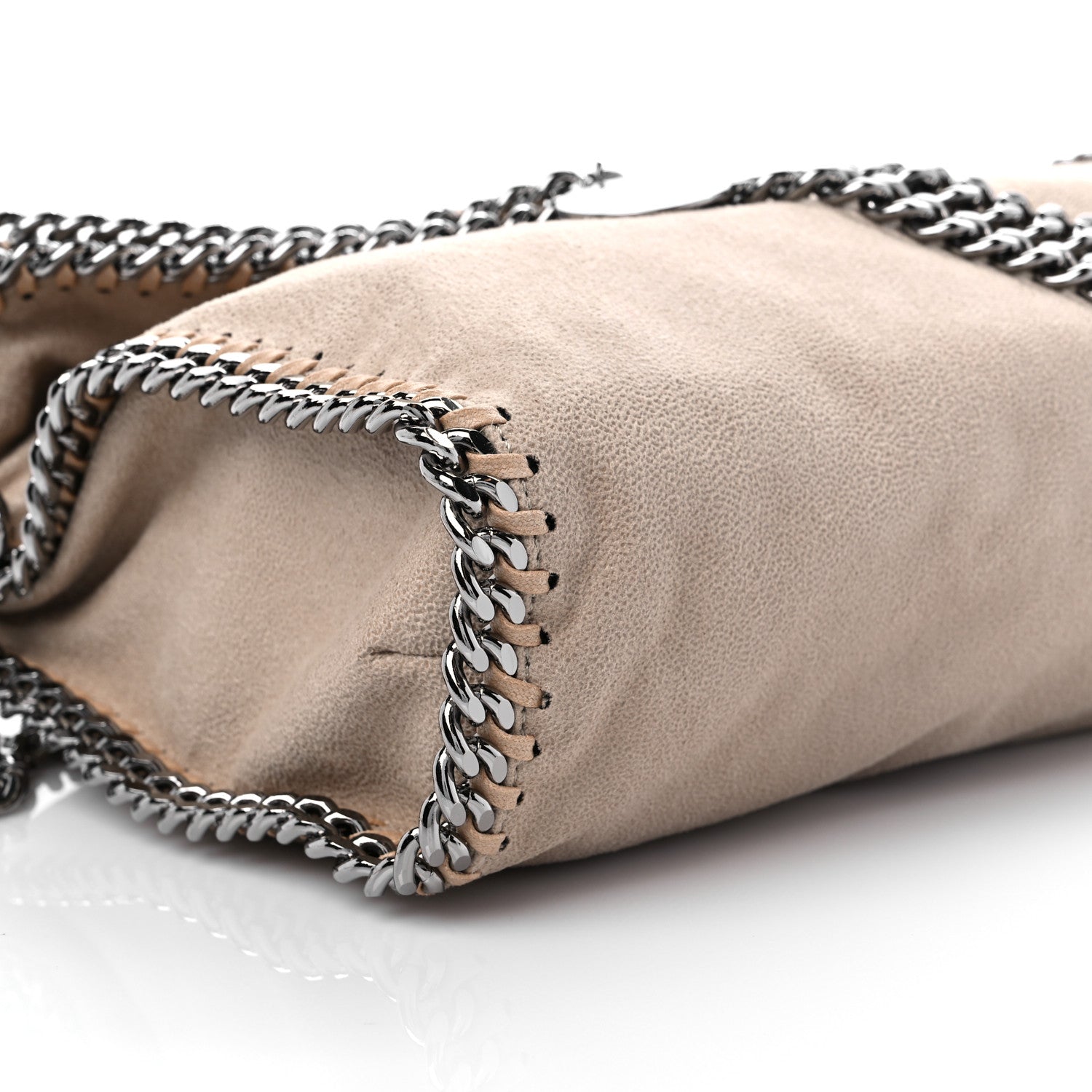 Stella McCartney Shaggy Deer Falabella Fold Over Tote Taupe 7 of 8