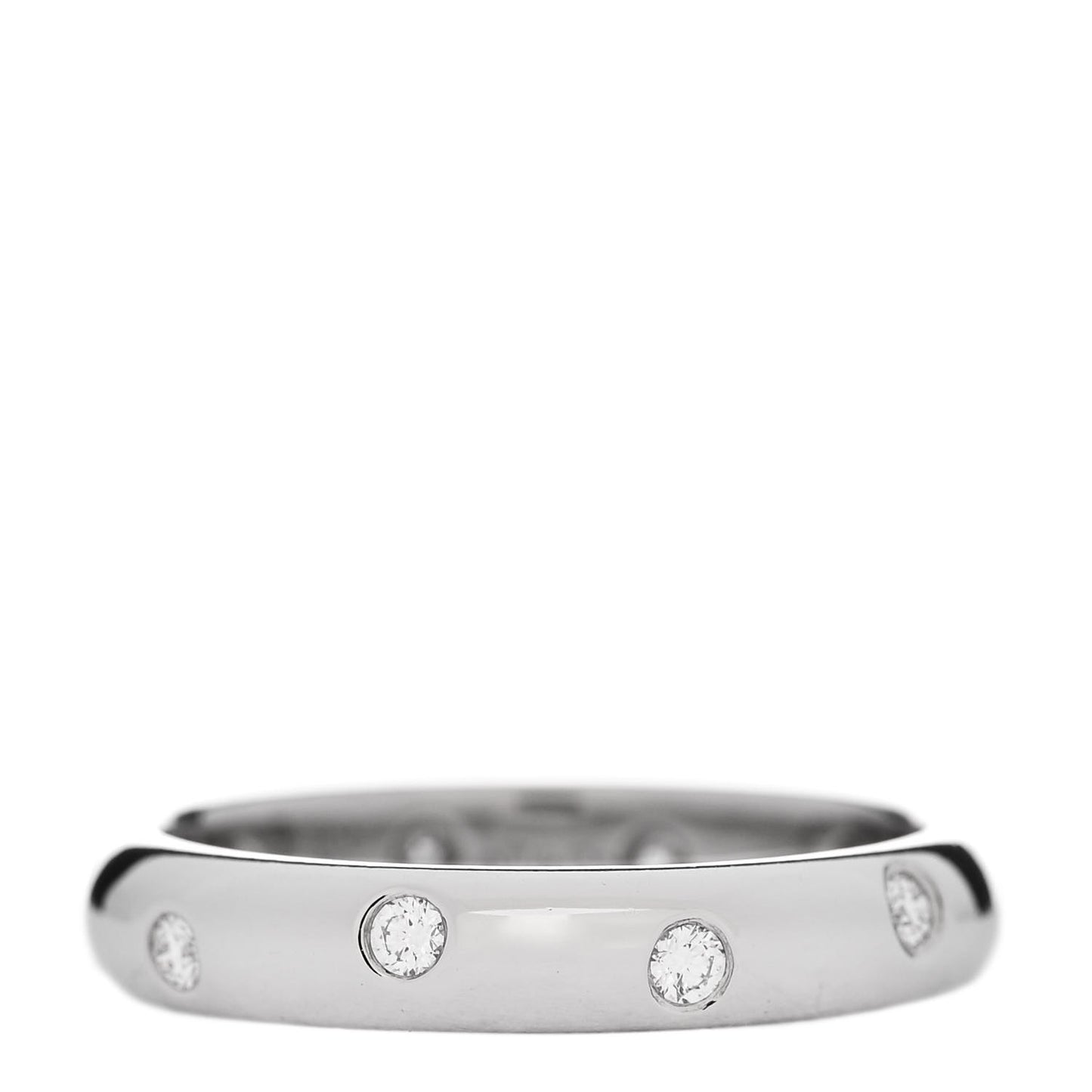 Platinum Diamond 4mm Etoile Band Ring 56 7.5