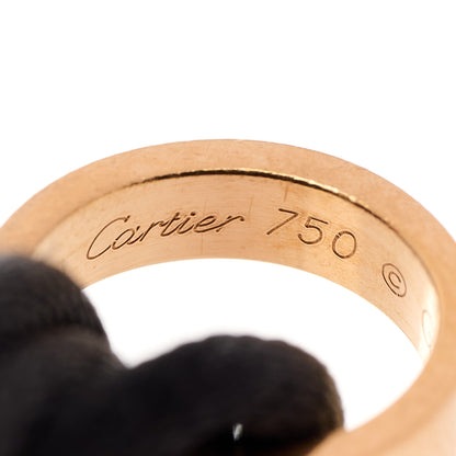 Cartier 18K Pink Gold Charity LOVE Adjustable Cord Bracelet Black 6 of 6