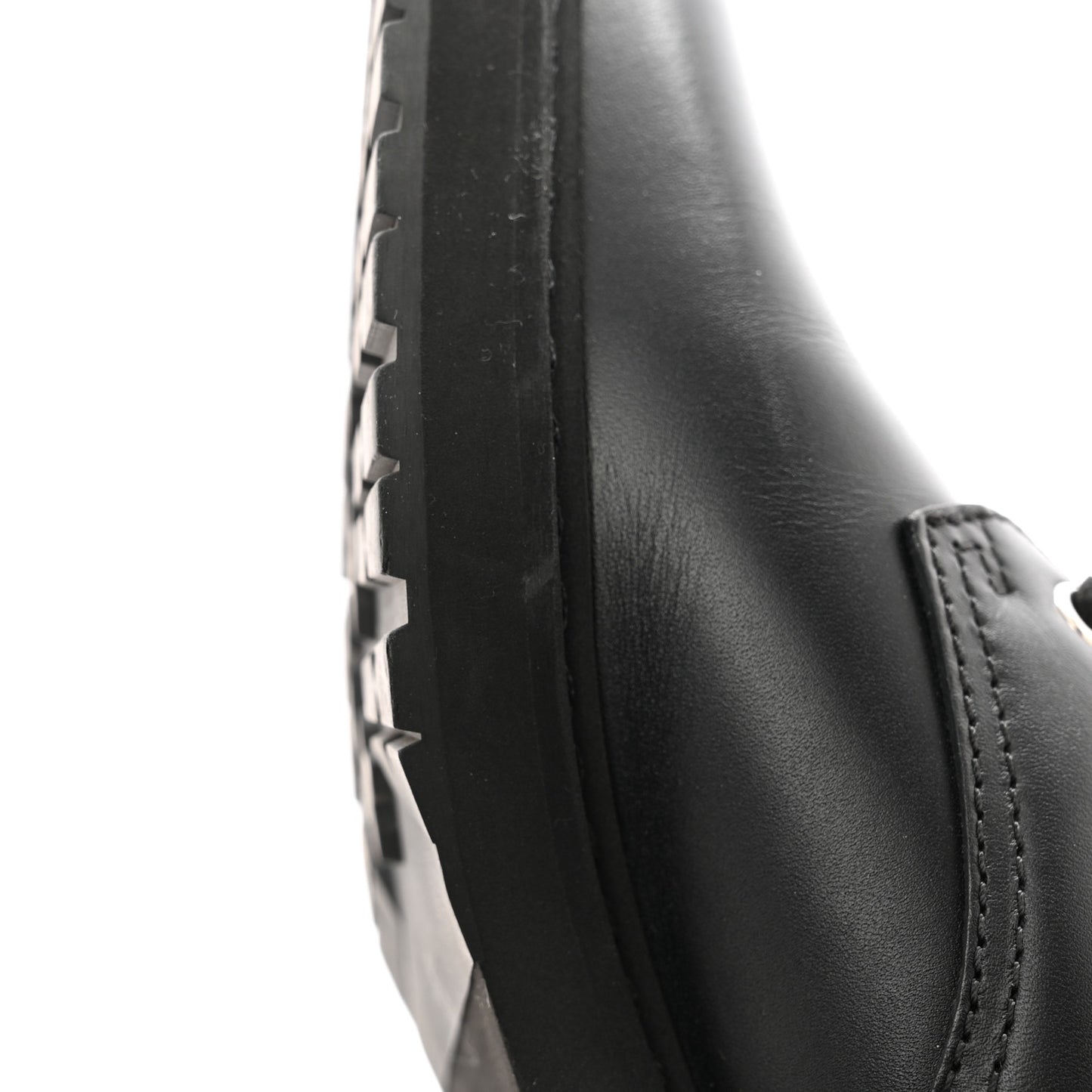 Calfskin Stretch Fabric Rockoko Biker Boots 39 Tobacco Black Marino