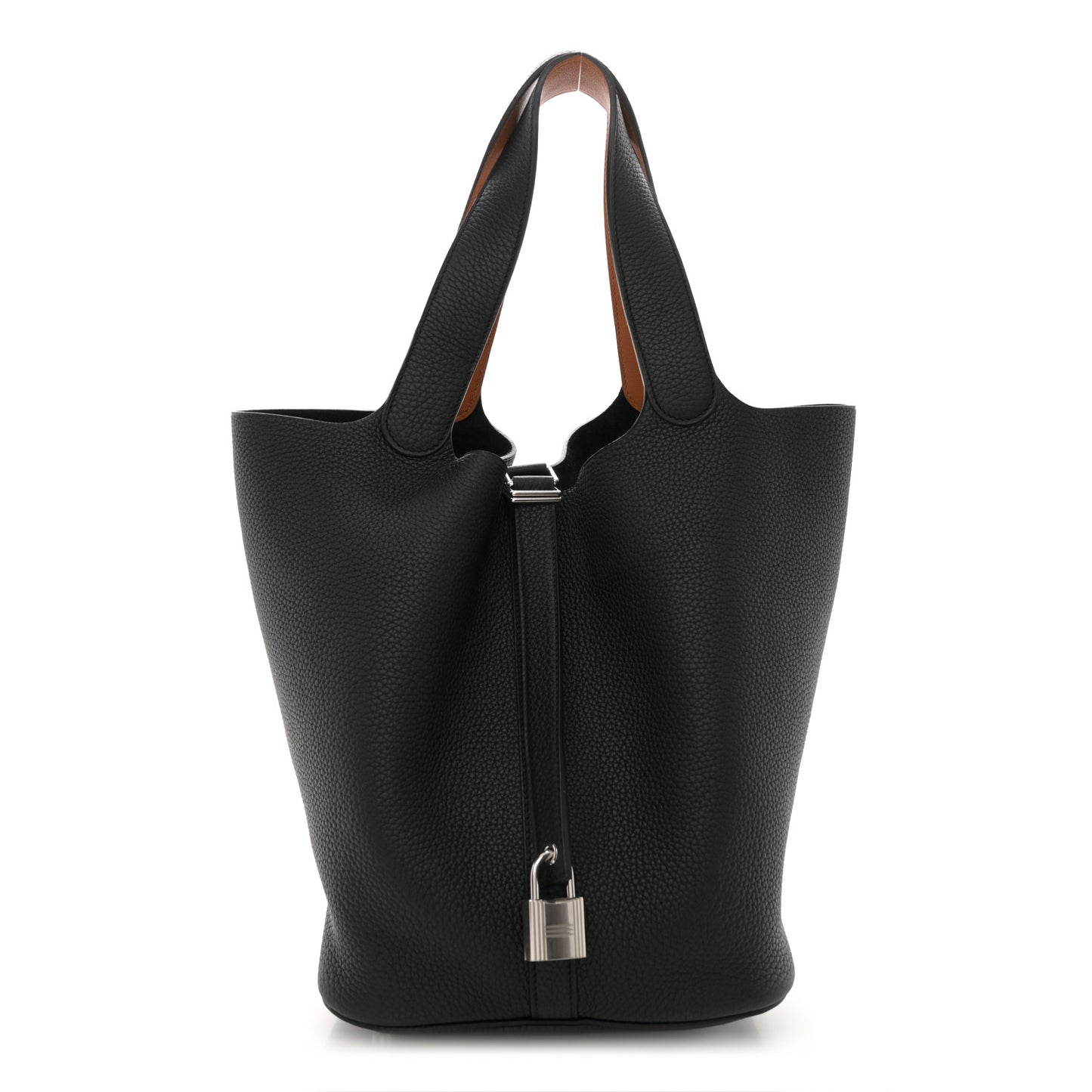Taurillon Clemence Swift Eclat Picotin 26 GM Black Toffee