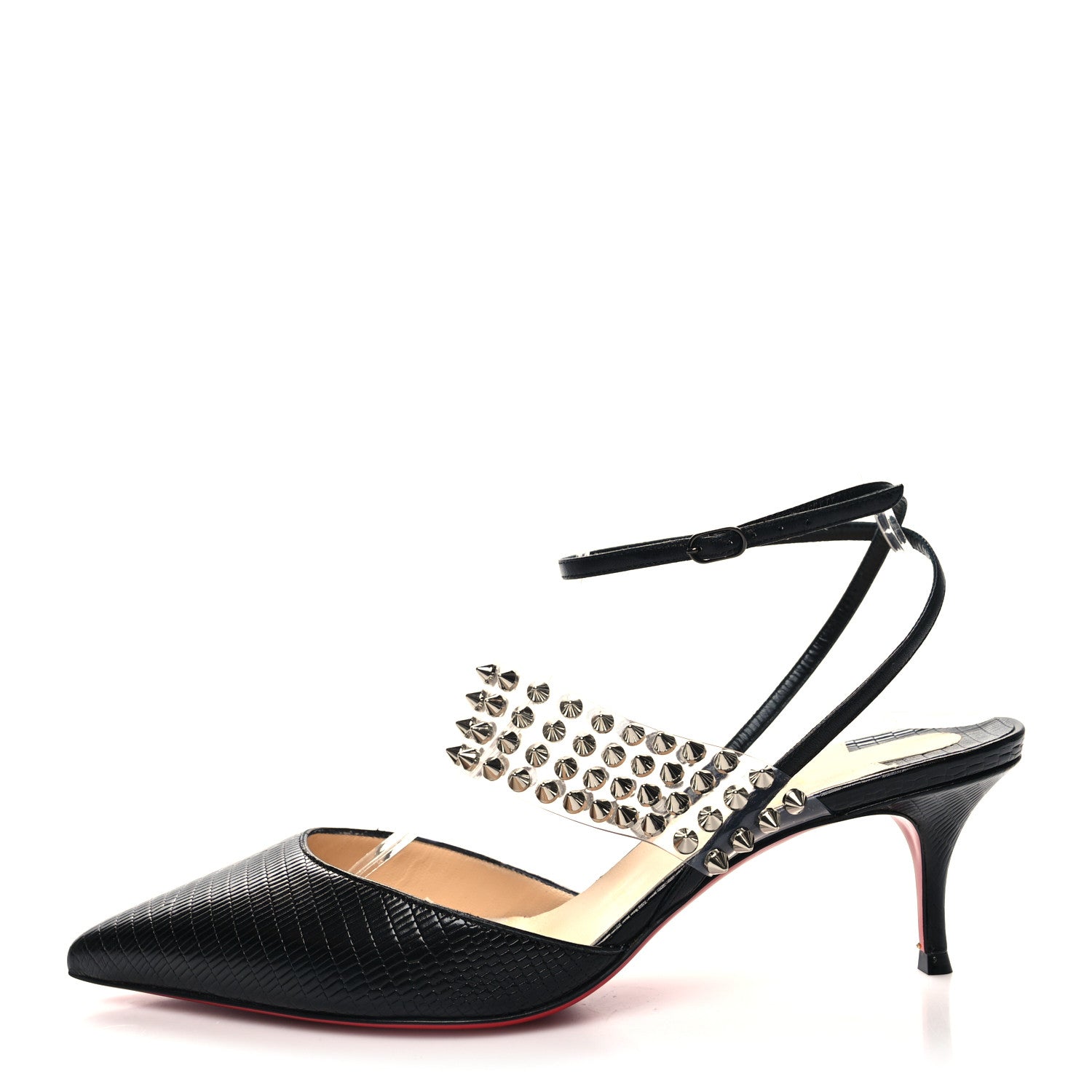 Christian Louboutin Nappa PVC Levita 55 Pumps 39 Black 1 of 7
