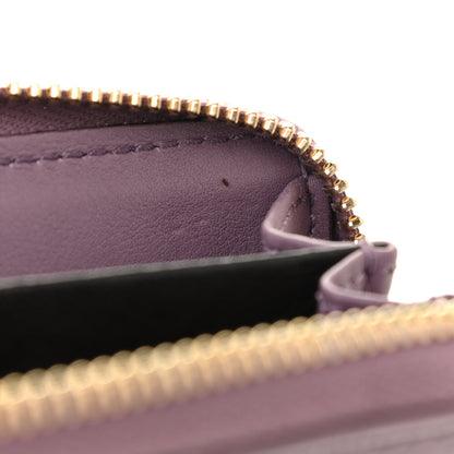 Gucci Patent Microguccissima Zip Around Card Case Mauve 7 of 7