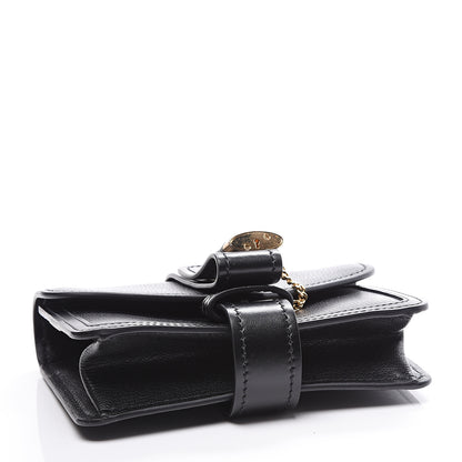 Chloe Shiny Goatskin Calfskin Aby Chain Shoulder Bag Black 3 of 11