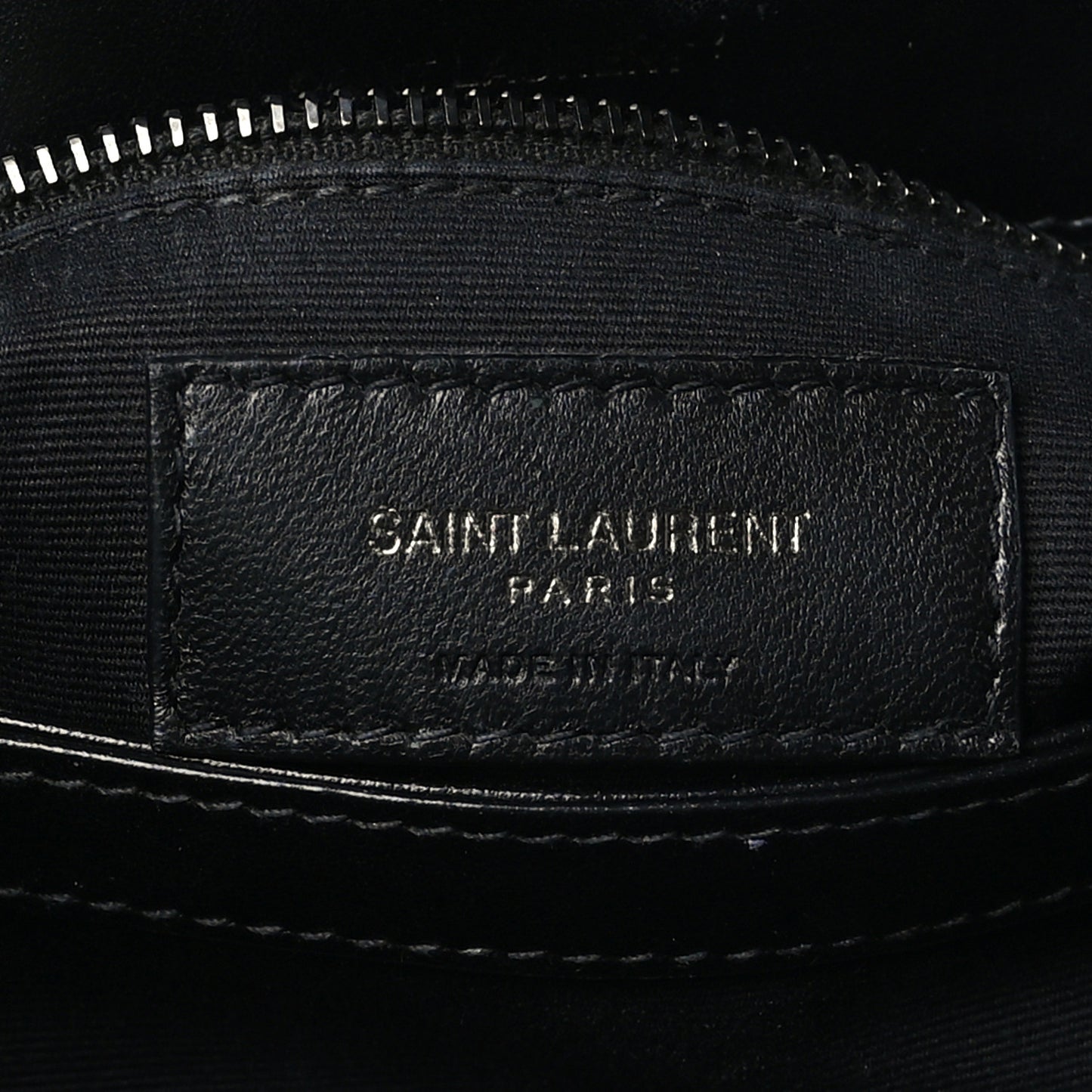 Calfskin Y Quilted Monogram Toy Loulou Crossbody Bag Black
