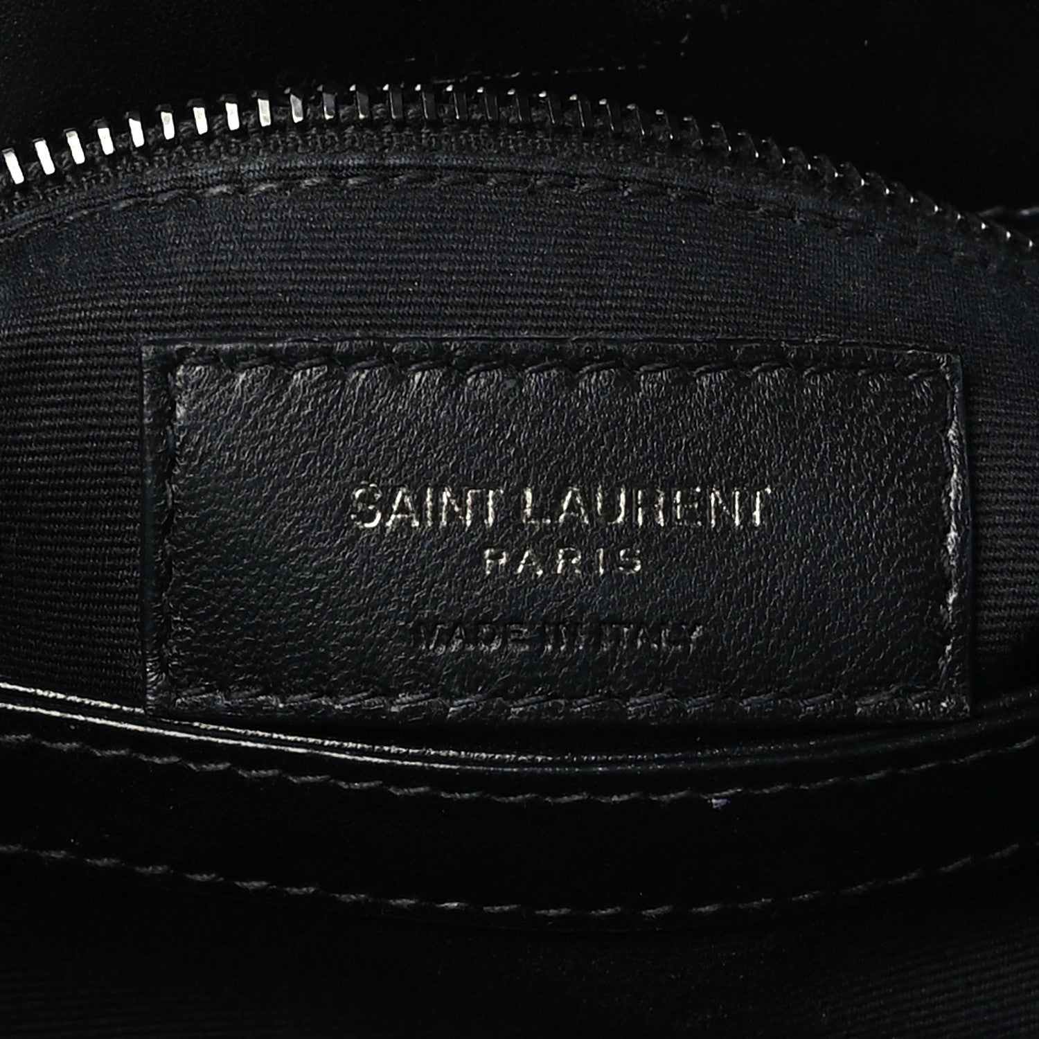 Saint Laurent Calfskin Y Quilted Monogram Toy Loulou Crossbody Bag Black 6 of 9
