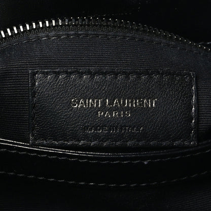 Saint Laurent Calfskin Y Quilted Monogram Toy Loulou Crossbody Bag Black 6 of 9