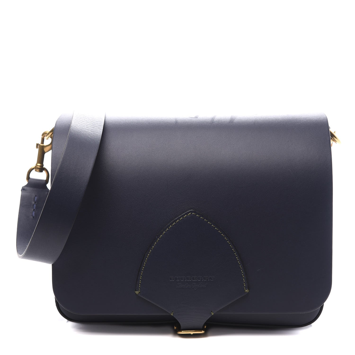 Burberry Calfskin Large Square Satchel Mid Indigo 1 of 12