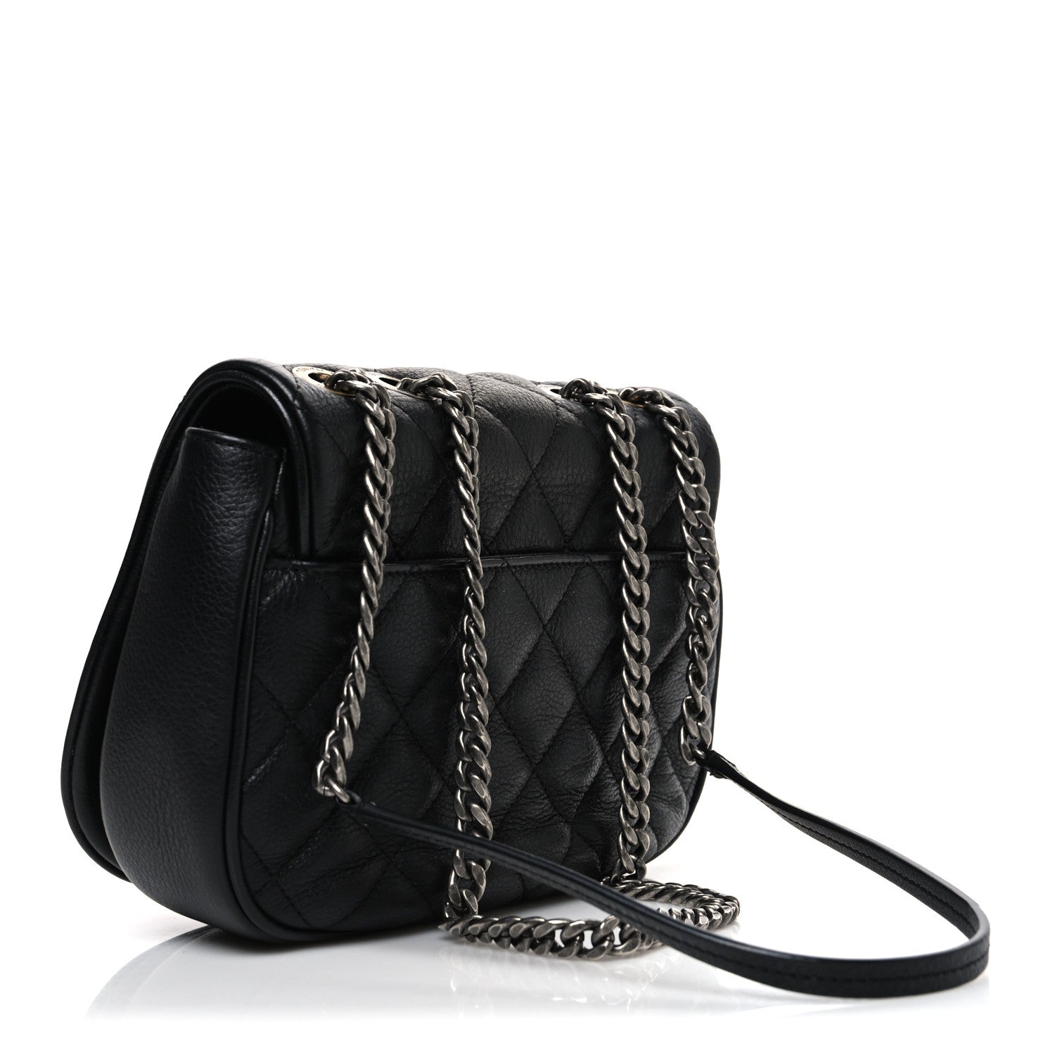 Chanel Calfskin Quilted Casual Pocket Messenger Flap Black 3 of 11
