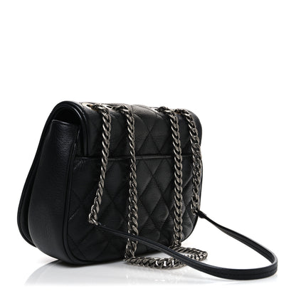 Chanel Calfskin Quilted Casual Pocket Messenger Flap Black 3 of 11