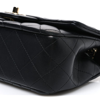 Chanel Lambskin Quilted Mini Rectangular Flap Black 10 of 10