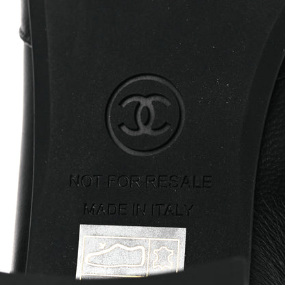 Chanel Stretch Lambskin Cap Toe CC Short Boots 36.5 Black 8 of 11