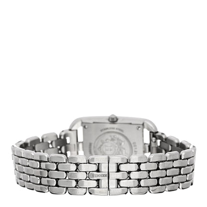 Hermes Stainless Steel Diamond Mother of Pearl 23mm Cape Cod Quartz Watch 3 of 5