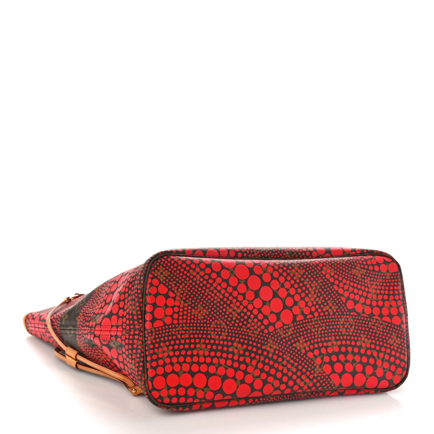 Louis Vuitton Monogram Kusama Waves Neverfull MM Red 4 of 8