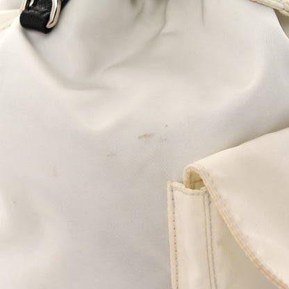 Prada Nylon New Vela Studded Backpack White Fuoco 13 of 13