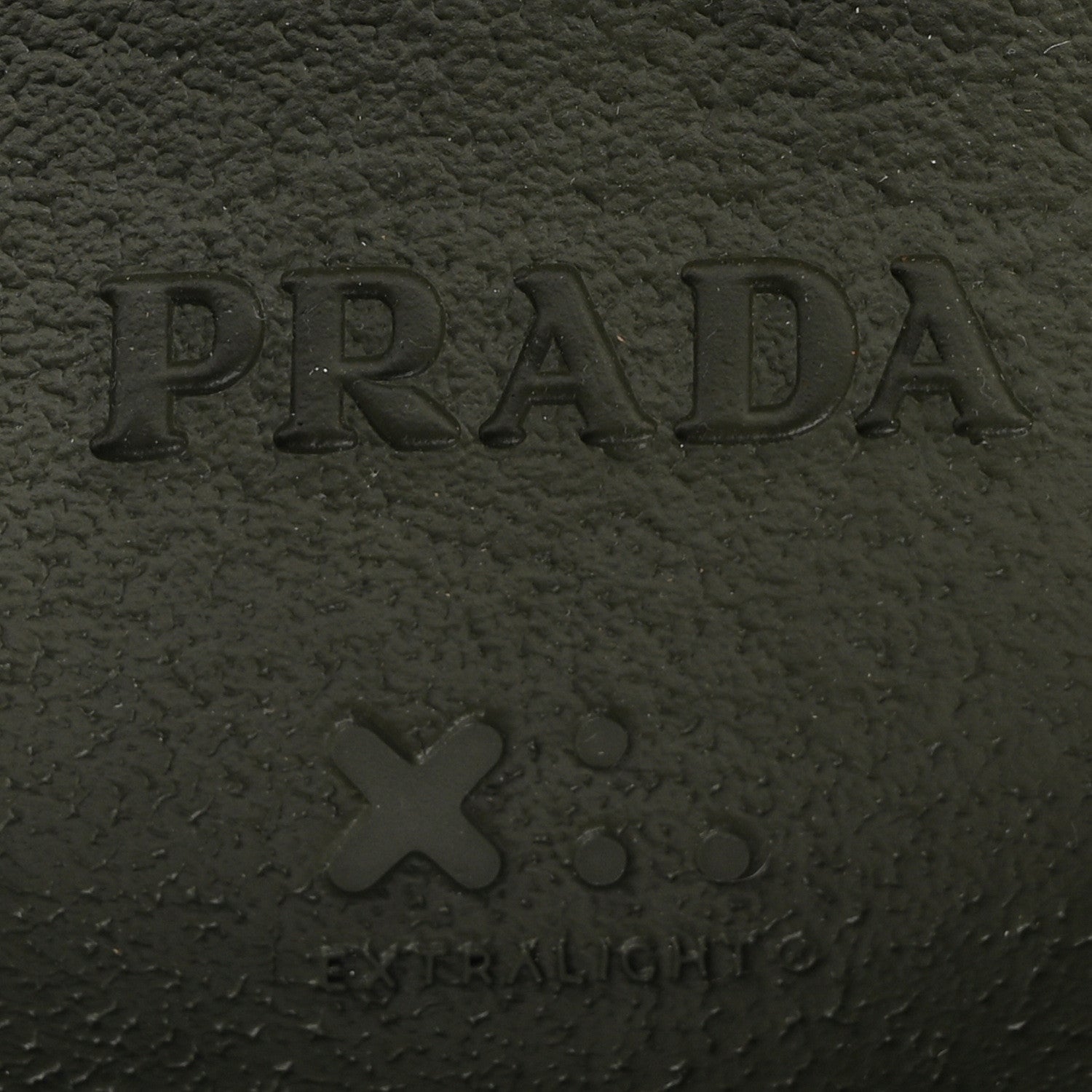 Prada Spazzolato Rois Re-Nylon Metal Triangle Logo Monolith Pouch Pocket 55mm Boots 41 Militare 7 of 8