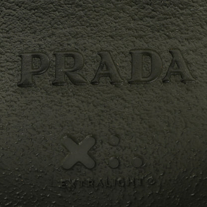Prada Spazzolato Rois Re-Nylon Metal Triangle Logo Monolith Pouch Pocket 55mm Boots 41 Militare 7 of 8