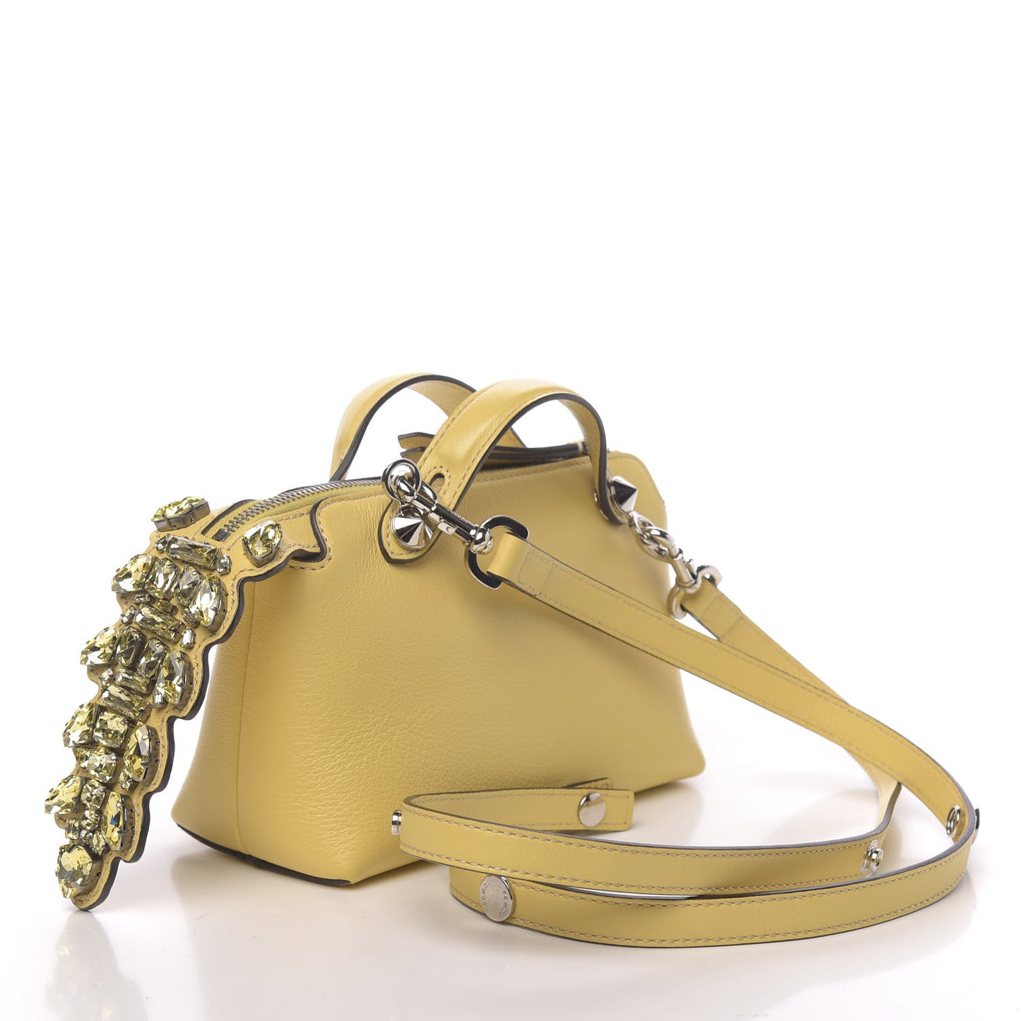 Vitello Dolce Crystal Croc Tail Mini By The Way Boston Bag Yellow