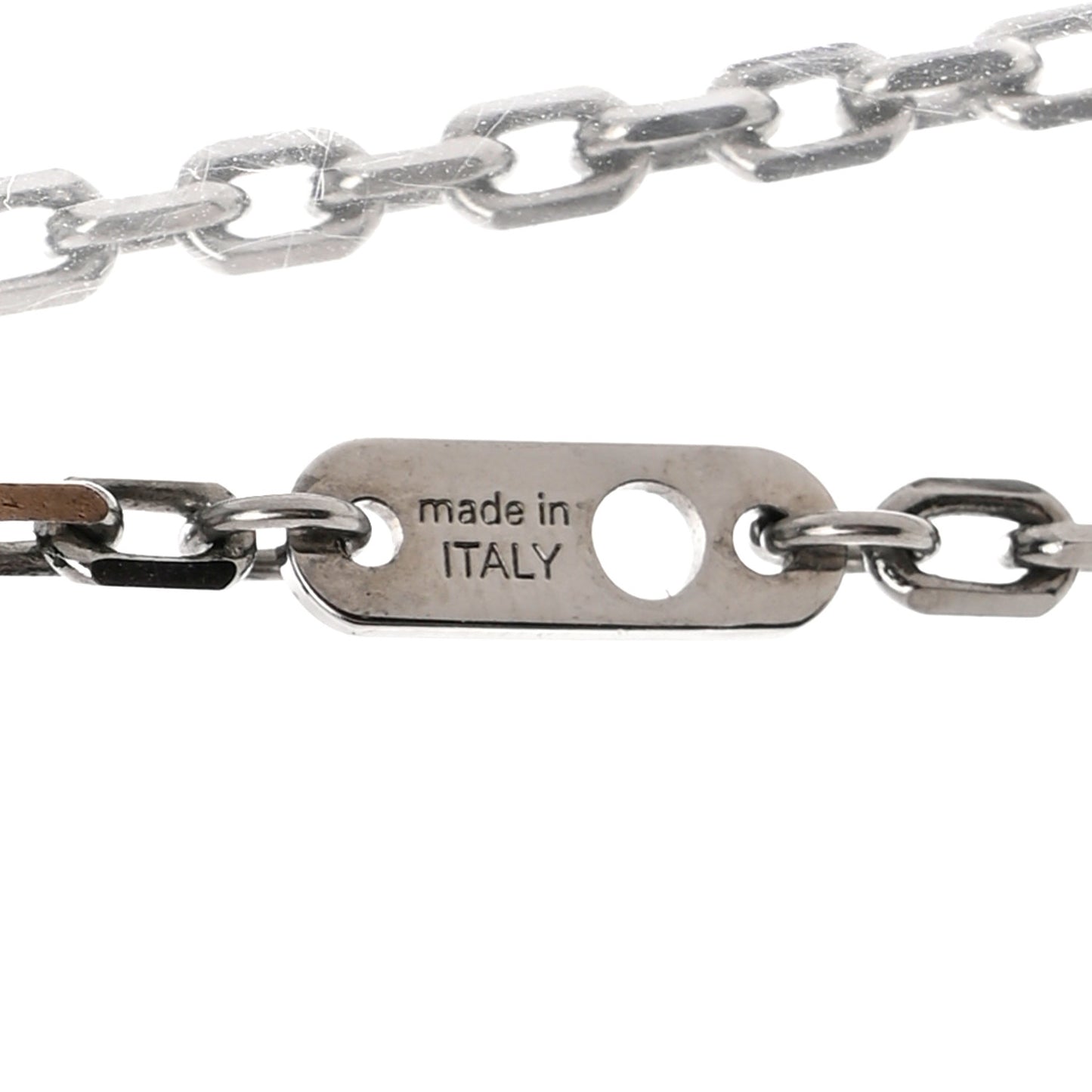 Metal Initial Arc City Pendant Necklace Silver Silver