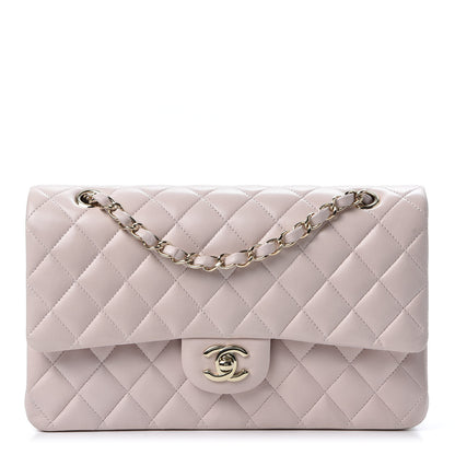 Chanel Lambskin Quilted Medium Double Flap Pink 1 of 10