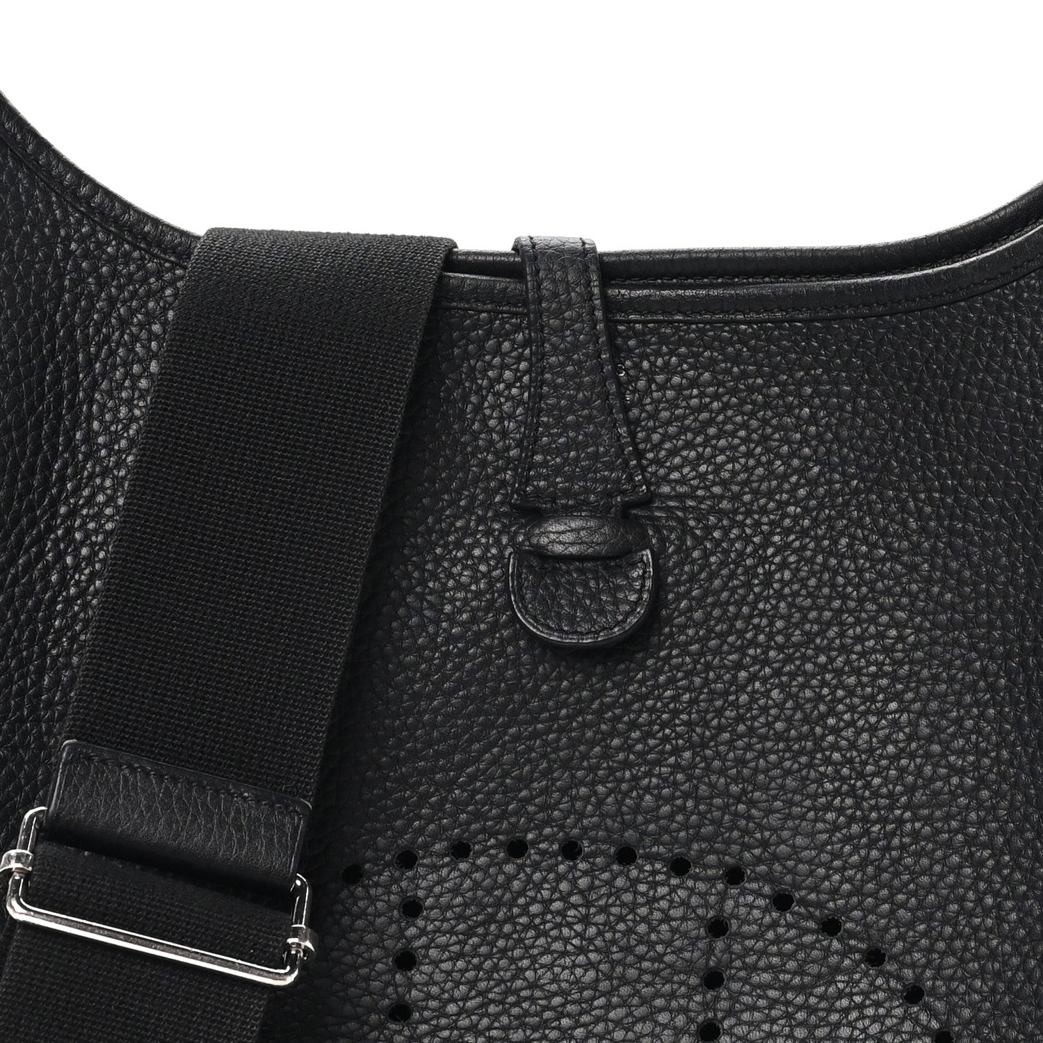 Hermes Taurillon Clemence Evelyne III PM Black 8 of 10