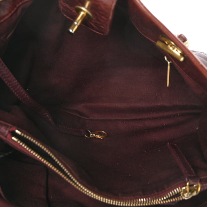 Chanel Calfskin Quilted Medium Soft Elegance Tote Burgundy 5 of 11