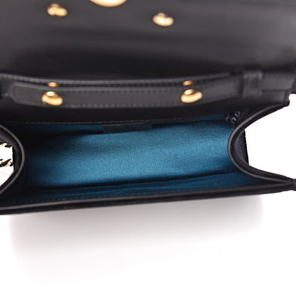 Gucci Velvet Crystal Square G Shoulder Bag Black 5 of 10