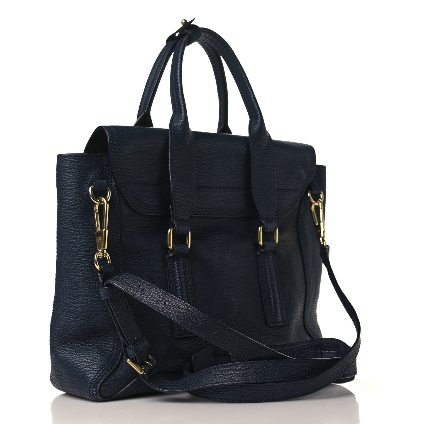 Textured Calfskin Medium Pashli Satchel Ink