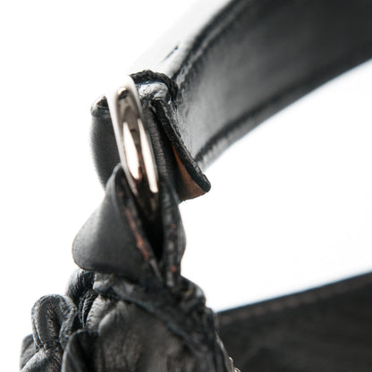 Valentino Garavani Nappa Ruffle Hobo Black 9 of 9