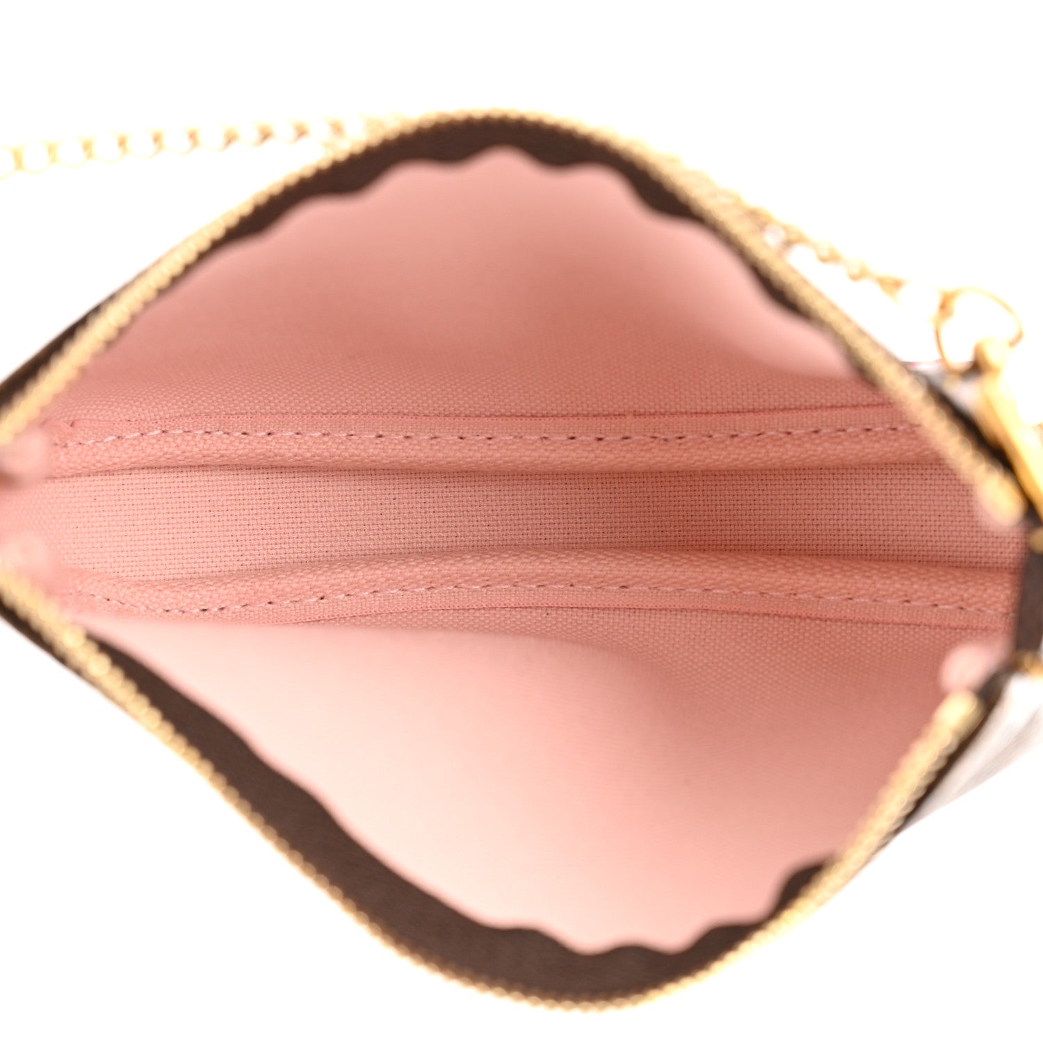 Louis Vuitton Damier Ebene 2020 Christmas Animation Big Wheel Mini Pochette Accessories Rose Ballerine 5 of 7