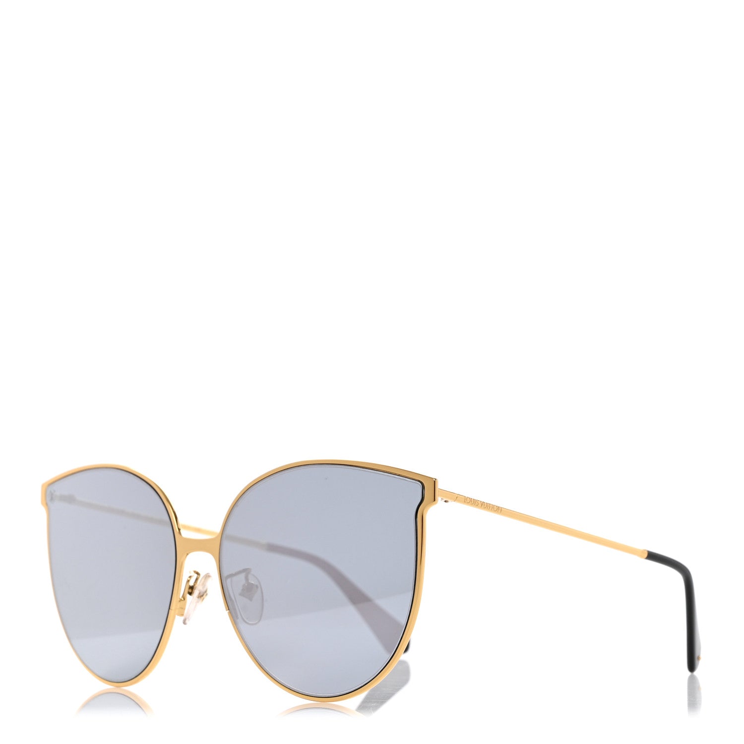 Louis Vuitton I Feel Pretty Sunglasses Z1223E Gold 1 of 8