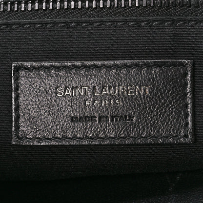 Saint Laurent Crinkled Calfskin Matelasse Monogram Medium Niki Chain Satchel Black 7 of 11