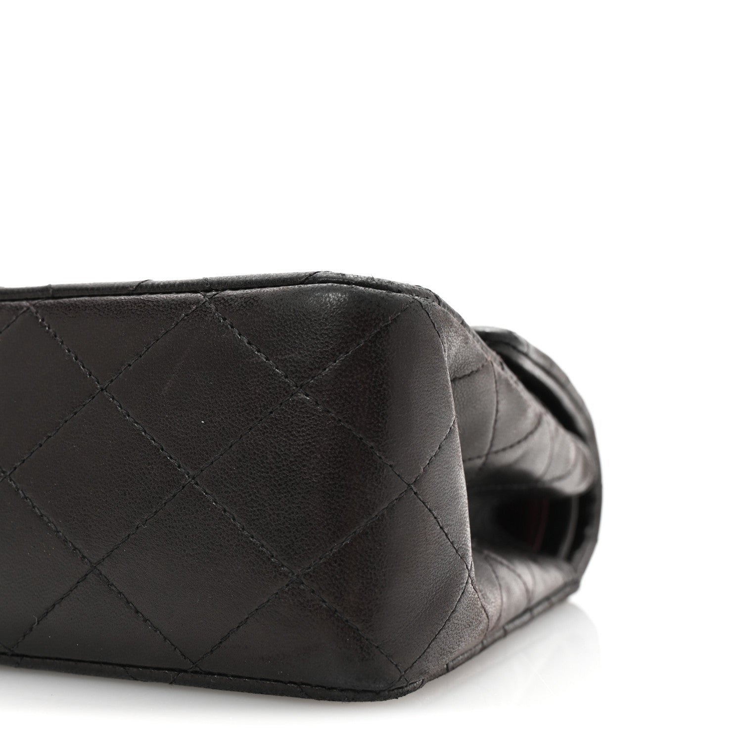 Chanel Lambskin Quilted Medium Double Flap Black 10 of 10