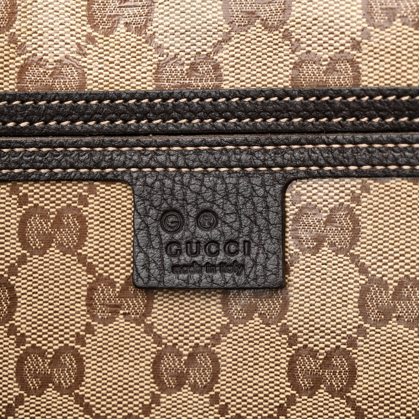 Crystal Monogram Joy Tote Dark Brown