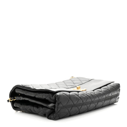 Chanel Calfskin Quilted Jumbo Soft Elegance Flap Black 4 of 12