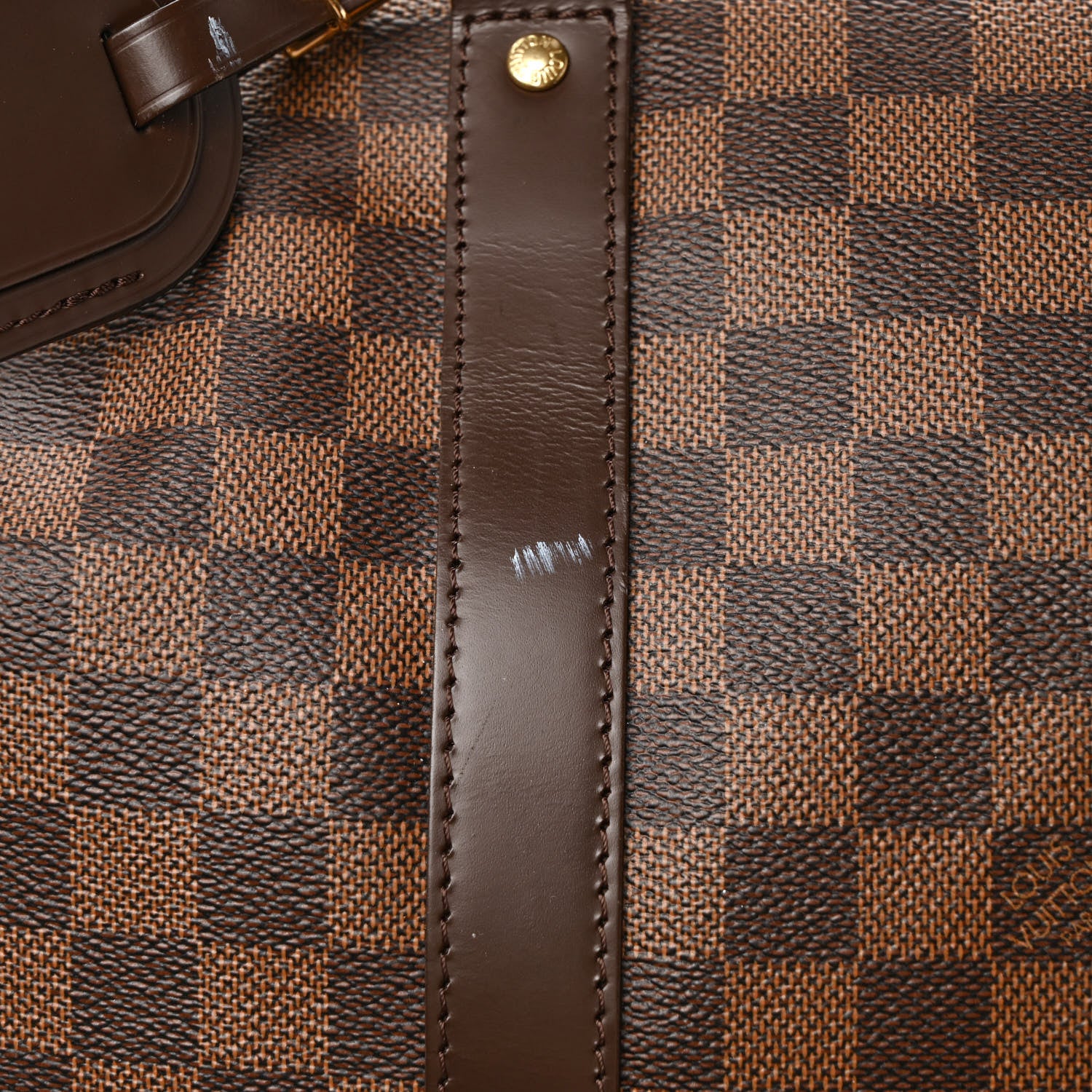 Louis Vuitton Damier Ebene Keepall Bandouliere 55 11 of 12